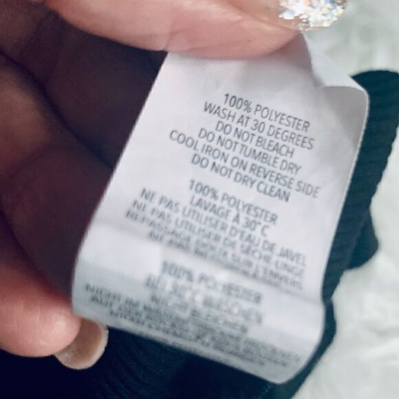 Boohoo Black Ribbed Off Shoulder Crop Top Size 10 - Picture 7 of 8